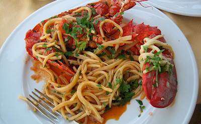 Fresh pasta in Capri, Italy. Flickr:Austin Keys