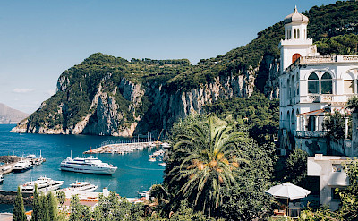 Town of Capri along the Amalfi Coast in Italy.