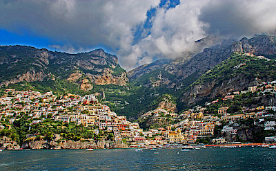 Positano along the Amalfi Coast in Italy. CC:JeCCo