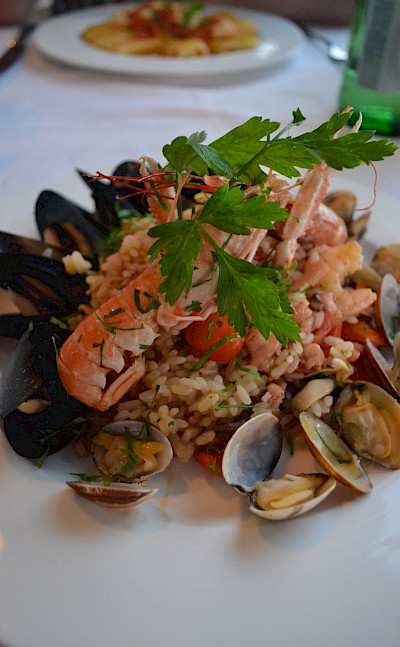 Seafood Risotto on the Amalfi Coast in Italy. Flickr:Annie and Andrew