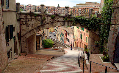 Medieval aqueduct in Perugia, Umbria, Italy. CC:scudsone 43.021719, 12.447503