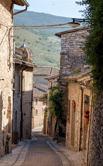 Street in Spello, Umbria, Italy. Flickr:Allan Harris