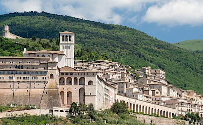 Papal Basilica of Saint Francis of Assisi in Umbria, Italy. CC:Peter K Burian