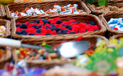 Candy from Budapest's popular shopping street Vaci in Hungary. Photo via Flickr:Tinou Bao