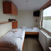 Twin cabin | Fluvius | Bike & Boat Tour