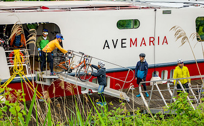 Disembarking | Ave Maria | Bike & Boat Tour
