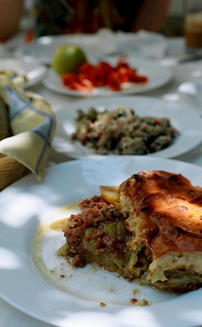 Dining on Chalki Island, Greece. Flickr:unicellular