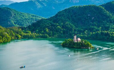 Lake Bled & the Julian Alps in Slovenia. Flickr:Tom Mrazek
