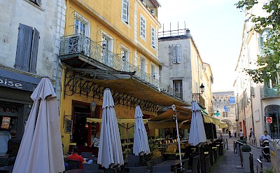 The Arles cafe in van Gogh's famous painting. Flickr:Andy Hay