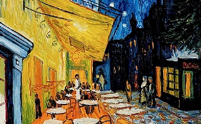 The famous cafe in Arles that Van Gogh painted on the Place du Forum, which you can still visit!