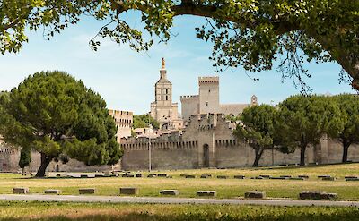 Castle gardens in Avignon, France bike tour. Unsplash@Ryan Klaus