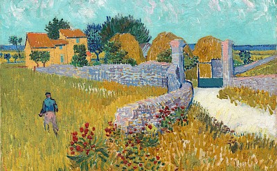 Farmhouse in Provence by Vincent van Gogh, 1888.