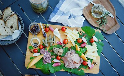 Lunch platter. France bike tour. Unsplash@Martin Baron