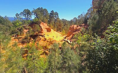 Red cliffs of Roussillon, France bike tour. Unsplash@Is Chessyca