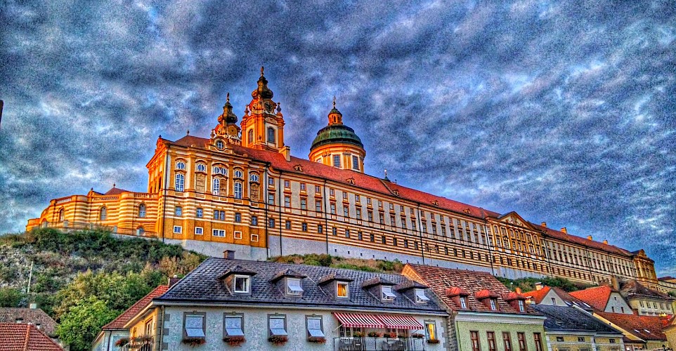 Abbey in Melk, Austria. Flickr:r chelseth