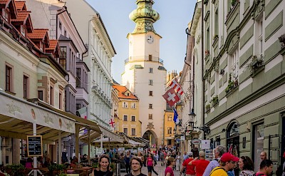 Shopping in Bratislava, the capital of the the Slovak Republic or Slovakia. Flickr:Kurt Bauschardt