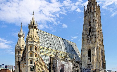 The famous Stephansdom in Vienna, Austria. CC:Bwag