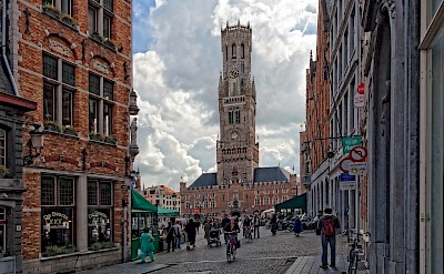 Belfort & Main Square in Bruges, West Flanders, Belgium. ©Hollandfotograaf