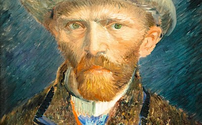 1887 Van Gogh portrait at the Rijksmuseum, Amsterdam, North Holland, the Netherlands.