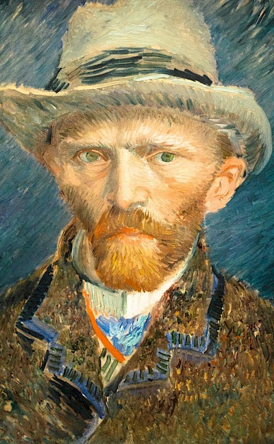 1887 Van Gogh portrait at the Rijksmuseum, Amsterdam, North Holland, the Netherlands.