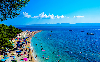Swimming the blue waters of Brac Island, Dalmatia, Croatia. Flickr:Nick Savchenko