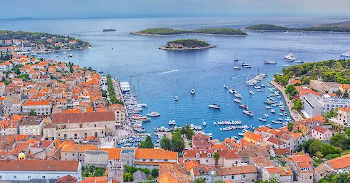 Harbor of Hvar Island in Croatia. Flickr:Arnie Papp