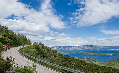 Cycling on Hvar Island in Croatia.