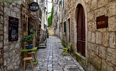 Old Town street in Stari Grad on Hvar Island in Croatia. Flickr:Jocelyn Erskine-Kellie