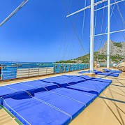 Sun deck - Princess Diana - Bike & Boat Tours