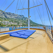 Sun deck - Princess Diana - Bike & Boat Tours