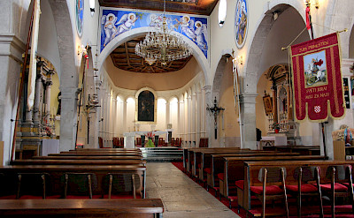Church in Primošten, Croatia. Flickr:Chantal Koening 43.58704241922412, 15.931829273432474