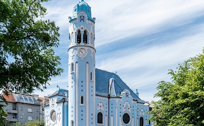 The Blue Church in Art Nouveau style in Bratislava, Slovakia. CC:Thomas Ledt