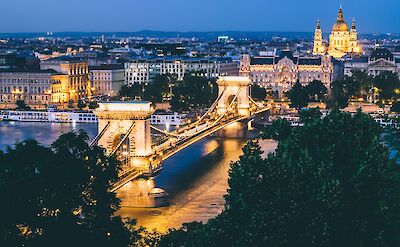 Budapest lit up at night, Hungary. Unsplash@Dan Freeman