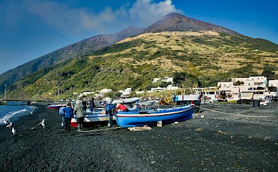 Fishing boats on Stromboli, Italy. Unsplash@Lyle Wilkinson