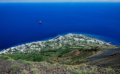 View of the ocean from Stromboli, Italy. Unsplash@Lyle Wilkinson