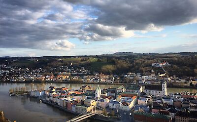 Passau from above, Germany. Sergei Gussev@Flickr