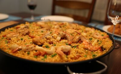 Paella is a traditional favorite! Flickr:Mackmale