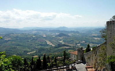 View from San Marino, Italy. Photo by Sally Fishbeck