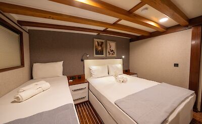 Twin or Triple Cabin | Boreas | Bike & Boat Tour