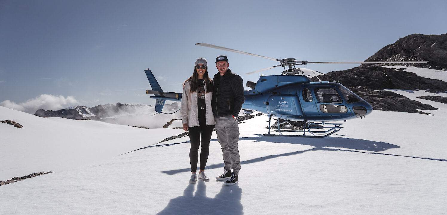 Helicopter, Franz Josef, New Zealand. CC:Glacier Country Helicopters