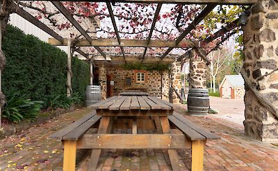 Outdoor seating, Barossa Valley, Australia. CC:Barossa Helicopters