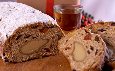 Thuringia's festive "stollen" cake. Photo via Flickr via Claire Sutton