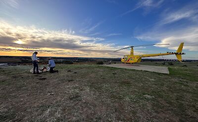 Around the firepit, Barossa Valley, Australia. CC:Barossa Helicopters