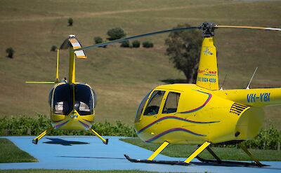 Helipad, Barossa Valley, Australia. CC:Barossa Helicopters