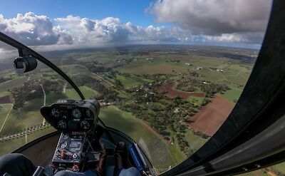 Soaring over the Barossa Valley, Australia. CC:Barossa Helicopters
