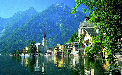Gorgeous lakeside town of Hallstatt on Hallstätter See in Upper Austria. Photo courtesy of Austrian National Tourist Office