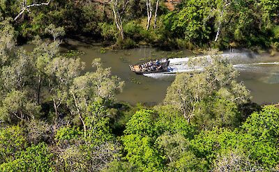 Airboat ride on the Finniss River, Darwin, Australia. CC:Top End Safari Camp