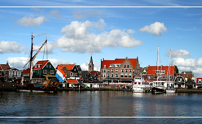 Harbor in Volendam, North Holland. Photo via Flickr:Benito Serafini