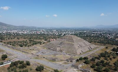 Drone shot of a pyramid at Teotihuacan, Mexico. Anton Lukin@Unsplash