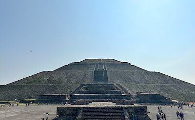 Pyramid front and center, Teotihuacan, Mexico. Corey Buckley@Unsplash